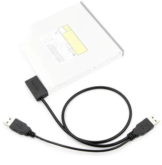 Alt view image 2 of 5 - Vszerda USB 2.0 to 7 + 6P 13Pin Slimline Slim SATA Power Supply External Cable for Notebook Laptop CD-ROM DVD-ROM ODD HDD Caddy Converter