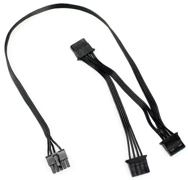 Main image of Vszerda Great Wall Dragon Power Module Line 5P to Large 3 SATA 4P 5Pin to Hard Disk Line 4Pin Power Line 1 to 3 Splitter PC Server Multiplier Hard Drive Power Supply Extension Cable 80cm