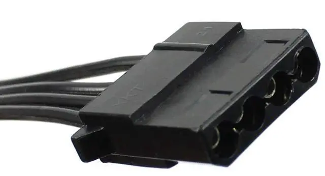 Alt view image 5 of 5 - Vszerda Power Supply SATA 4P Divided Into Two 4P IDE Extension Line IDE to SATA Connector 20cm