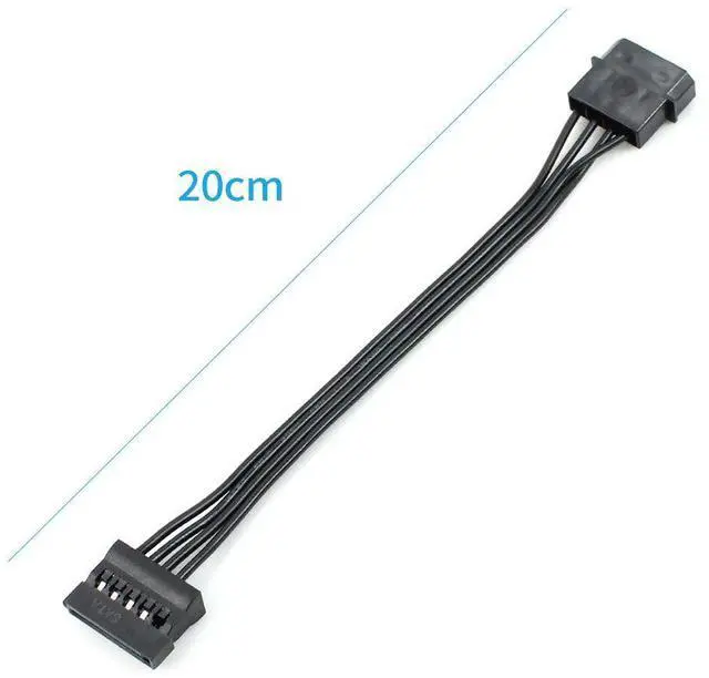 Alt view image 2 of 5 - Vszerda 4 Pin IDE Female Molex to Dual SATA Power Cable IDE to SATA Optical Drive Hard Disk Serial Power Cable 1PCS