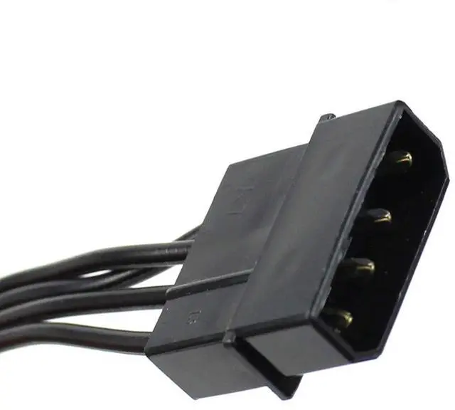 Alt view image 4 of 5 - Vszerda 4 Pin IDE Female Molex to Dual SATA Power Cable IDE to SATA Optical Drive Hard Disk Serial Power Cable 1PCS