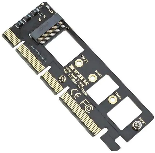 Main image of Vszerda NGFF M-Key NVME AHCI SSD to PCI-E 3.0 16x x4 Adapter Converter PCI Express 3.0 X4 X8 X16 to M Key M.2 NVME AHCI SSD Riser Card for XP941 SM951 PM951 A110 (Black)