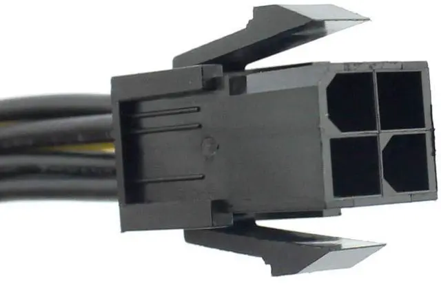 Alt view image 4 of 6 - Vszerda 2 Pack 8 inch 4Pin 4P to 8Pin 8P Power Supply Cable Computer CPU P4 to P8 Extension Conversion Wire Cord 20cm