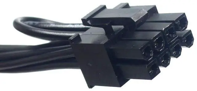 Alt view image 4 of 6 - Vszerda Mini 6Pin to PCI-E 6Pin & 8Pin (6+2) Dual PCI-E Ports Video Graphic Card Power Cable for G5 / Mac Pro 30CM+15CM (with Wire Cover)