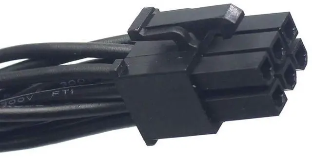 Alt view image 6 of 6 - Vszerda Mini 6Pin to PCI-E 6Pin & 8Pin (6+2) Dual PCI-E Ports Video Graphic Card Power Cable for G5 / Mac Pro 30CM+15CM (with Wire Cover)