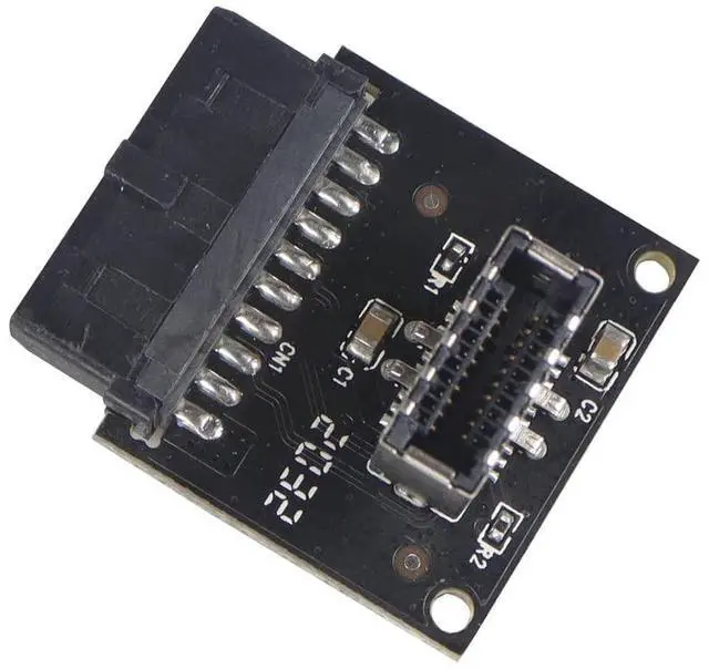 Main image of Vszerda USB 3.1 Front Panel Socket to USB 3.0 20Pin Header Male Extension Cable Adapter for Motherboard Card 20P USB to Type-E Connector (Black 1piece)