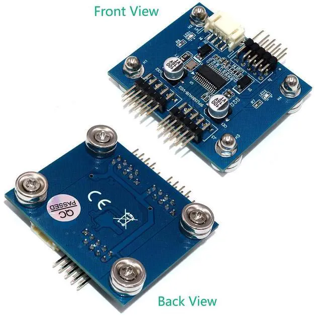 Alt view image 3 of 7 - Vszerda USB 2.0 9pin Header 1 to 2 Extension Hub Splitter Adapter-Converter MB USB 2.0 Male to 2 Male-30CM 9-pin Cable (90 Degree+SATA Cable)