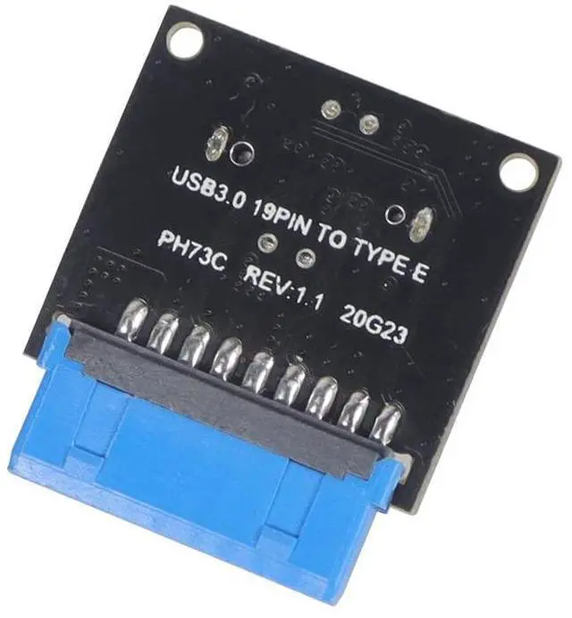 Alt view image 4 of 6 - Vszerda USB 3.1 Front Panel Socket to USB 3.0 20Pin Header Male Extension Cable Adapter for Motherboard Card 20P USB to Type-E Connector (2 Pcs)