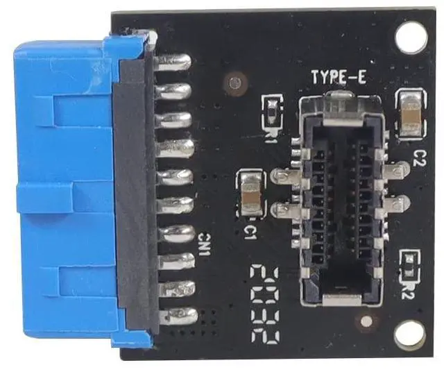 Alt view image 5 of 6 - Vszerda USB 3.1 Front Panel Socket to USB 3.0 20Pin Header Male Extension Cable Adapter for Motherboard Card 20P USB to Type-E Connector (2 Pcs)