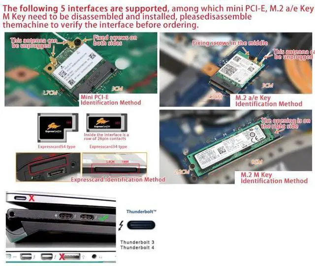 Alt view image 2 of 7 - Vszerda EXP GDC Notebook External PCI-E Discrete Graphics Beast Series External Laptop Docking Station Mini PCI-E/M.2 A Key No Power (Expresscard)