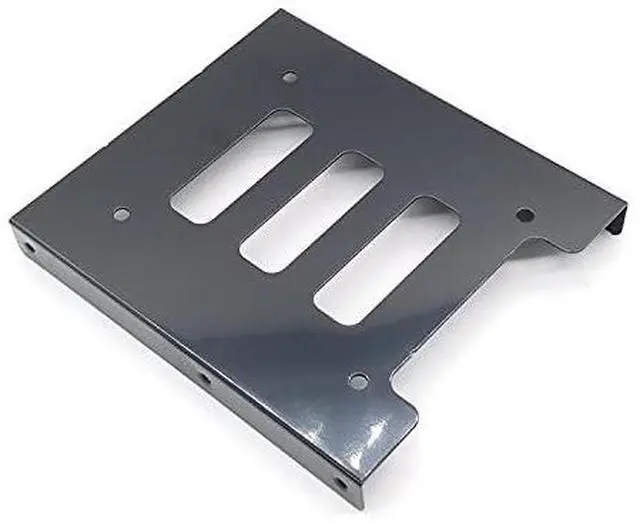 Alt view image 3 of 6 - Vszerda 2.5 to 3.5 Inch Hard Disk Metal Bracket Adapter HDD Holder with IDE 4P Male to SATA 15 Pin Cable SATA 3.0 Cable for Desktop PCSSD Server (Yellow)