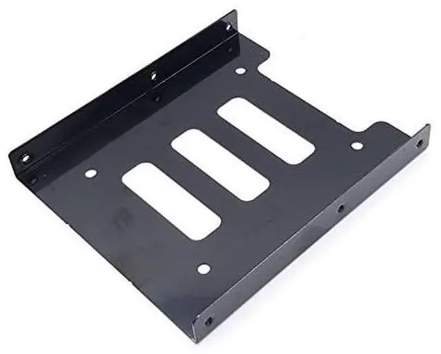 Alt view image 4 of 6 - Vszerda 2.5 to 3.5 Inch Hard Disk Metal Bracket Adapter HDD Holder with IDE 4P Male to SATA 15 Pin Cable SATA 3.0 Cable for Desktop PCSSD Server (Yellow)
