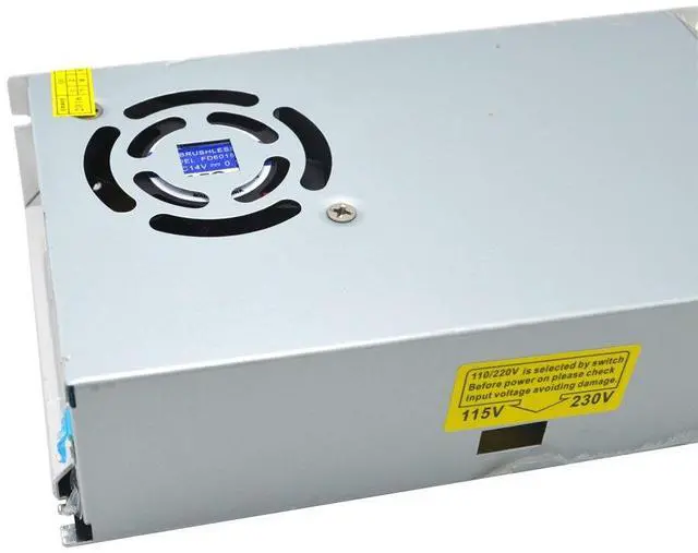 Alt view image 4 of 4 - Vszerda 12V 20A Universal Regulated Switching Power Supply Driver for LED Strip Light CCTV Radio Computer Project