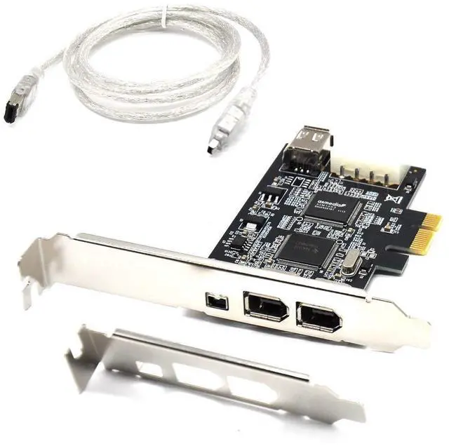 Main image of Vszerda PCIe Firewire Card for Windows 10, IEEE 1394 PCI Express Controller 4 Ports(3 x 6 Pin and 1 x 4 Pin), 1394a Firewire 800 Adapter for Windows 7/8/Mac OS with Low Profile Bracket and Cable