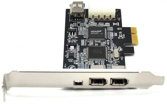 Alt view image 5 of 7 - Vszerda PCIe Firewire Card for Windows 10, IEEE 1394 PCI Express Controller 4 Ports(3 x 6 Pin and 1 x 4 Pin), 1394a Firewire 800 Adapter for Windows 7/8/Mac OS with Low Profile Bracket and Cable
