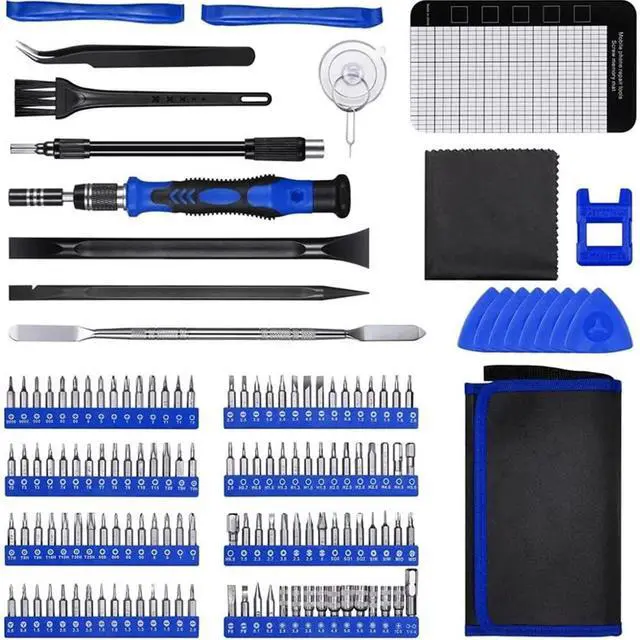 Alt view image 2 of 7 - Vszerda Screwdriver Sets 142-Piece Electronics Precision Screwdriver with 120 Bits Magnetic Repair Tool Kit Compatible For iPhone, MacBook, Computer, Laptop, PC, Tablet, PS4, Xbox, Nintendo