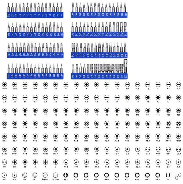Alt view image 3 of 7 - Vszerda Screwdriver Sets 142-Piece Electronics Precision Screwdriver with 120 Bits Magnetic Repair Tool Kit Compatible For iPhone, MacBook, Computer, Laptop, PC, Tablet, PS4, Xbox, Nintendo