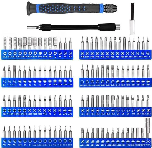 Alt view image 2 of 7 - Vszerda 126 in 1 Precision Screwdriver Set with 111 Bits Magnetic Driver Kit Professional Electronics Repair Tool Kit Compatible For Repair Computer, PC, MacBook, Laptop, Tablet, iPhone, Xbox
