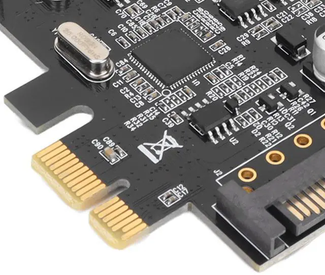 Alt view image 5 of 7 - Vszerda PCIE PS2 Expansion Card, PCI Express to Port PS/2 Expansion Card, PS/2 Keyboard and Mouse Port Expansion Card Without USB Port, SATA Power Interface, for