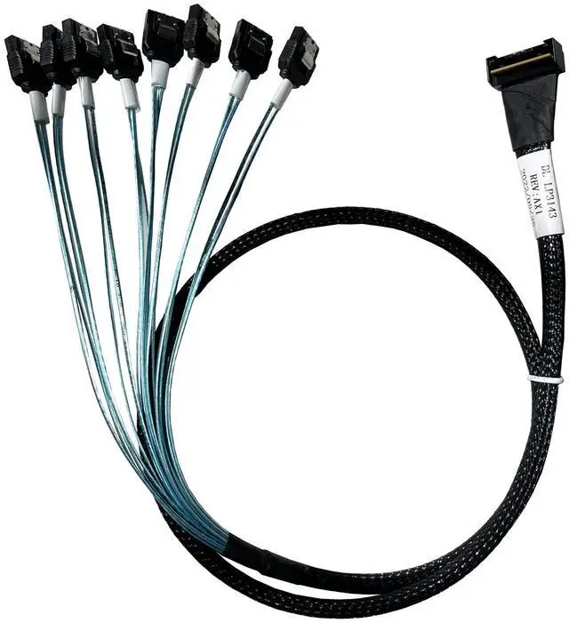 Main image of Vszerda X8 to 8*,- 74pin to 8* 7pin, SlimSAS Host/RAID to SATA Target HD, 85CM Cable(for D.ell Server H750/755)