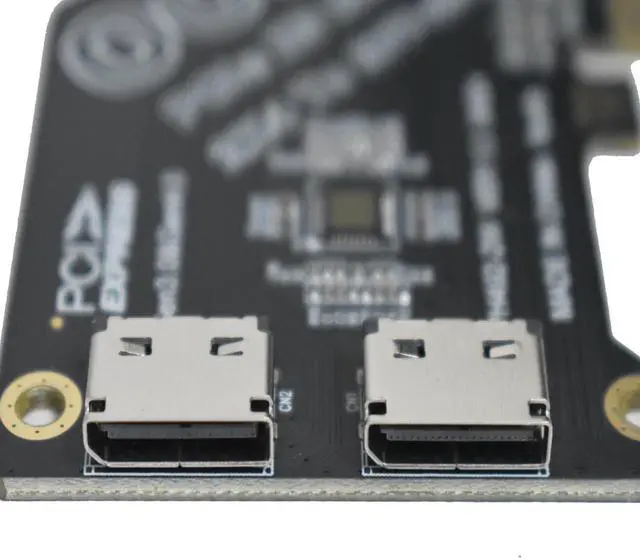 Alt view image 3 of 5 - Vszerda Gen4 PCIe to Oculink SFF-8612 Adapter SFF-8611 External Graphics Card for GPU Dock, eGPU, NVMe SSD (PCIe x8 to Oculink)