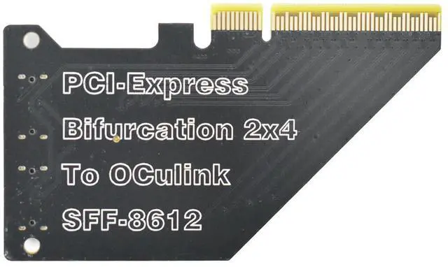 Alt view image 5 of 5 - Vszerda Gen4 PCIe to Oculink SFF-8612 Adapter SFF-8611 External Graphics Card for GPU Dock, eGPU, NVMe SSD (PCIe x8 to Oculink)