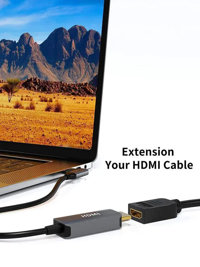 Alt view image 5 of 7 - HDMI to DVI Cable, 0.15 m Bi-Directional HDMI Female to DVI (24+1) Male Adapter Cable, HDMI DVI Conveter, Support 1080P, 3D, Gold-Plated, 0.5 Ft/Black