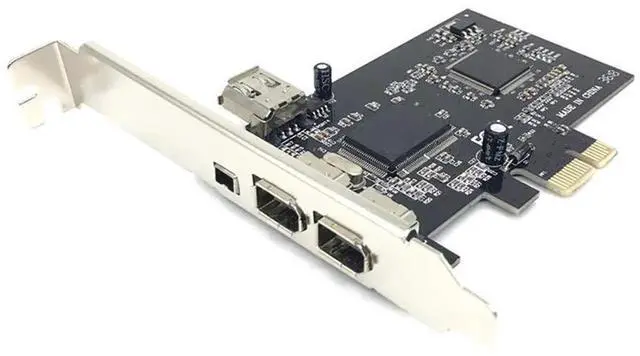 Alt view image 5 of 5 - Vszerda PCIe Combo 4 Ports (3+1) 1394A 1x 4 Pin 3X 6 Pin PCI Express Card Adapter Controller Card Extension Adapter PCI Express to IEEE 1394 for Firewire Desktop