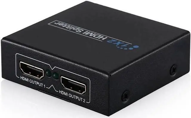 Alt view image 4 of 5 - Vszerda HDMI 1 in 2 out 1080p 4K 1x2 HDCP Stripper 3D Splitter Power Signal Amplifier