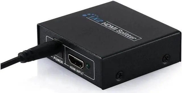 Alt view image 5 of 5 - Vszerda HDMI 1 in 2 out 1080p 4K 1x2 HDCP Stripper 3D Splitter Power Signal Amplifier