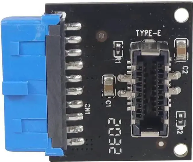 Alt view image 5 of 5 - Vszerda USB 3.1 Front Panel Socket to USB 3.0 20Pin Header Male Extension Cable Adapter for Motherboard Card 20P USB to Type-E Connector (1 Pcs)