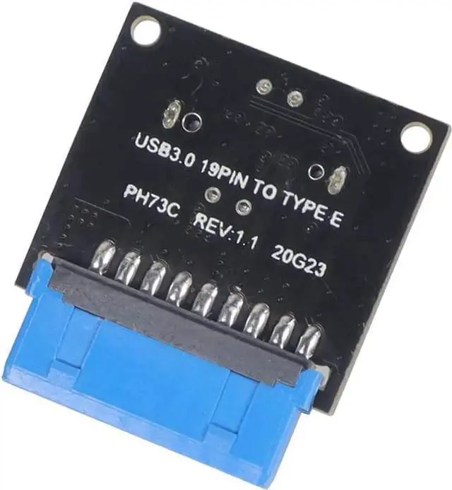 Alt view image 2 of 5 - Vszerda USB 3.1 Front Panel Socket to USB 3.0 20Pin Header Male Extension Cable Adapter for Motherboard Card 20P USB to Type-E Connector (1 Pcs)