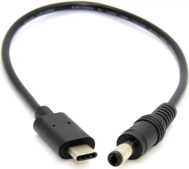 Main image of Vszerda USB 3.1 Type C USB-C to DC 5.5 2.5mm DC 5V Power Plug Extension Charge Cable for New MAC 20cm