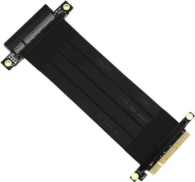 Main image of Vszerda PCI-E Gen3 Extension Cable PCI Express 3.0 8X Card Adapter Cable Riser Cable 4X for 1U/2U Chassis(180 Degree Cable 20cm)
