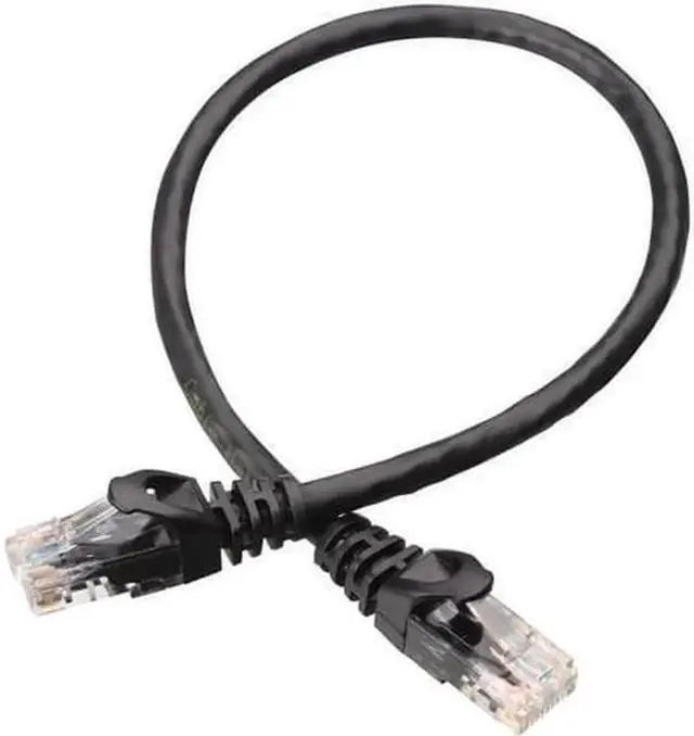 Alt view image 4 of 6 - Vszerda CAT6 Ethernet Cable LAN Network RJ45 Internet Patch Cord 10Pack Black 30ft Bare Copper 30 ft.