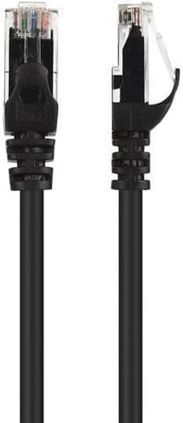 Alt view image 5 of 6 - Vszerda CAT6 Ethernet Cable LAN Network RJ45 Internet Patch Cord 10Pack Black 30ft Bare Copper 30 ft.