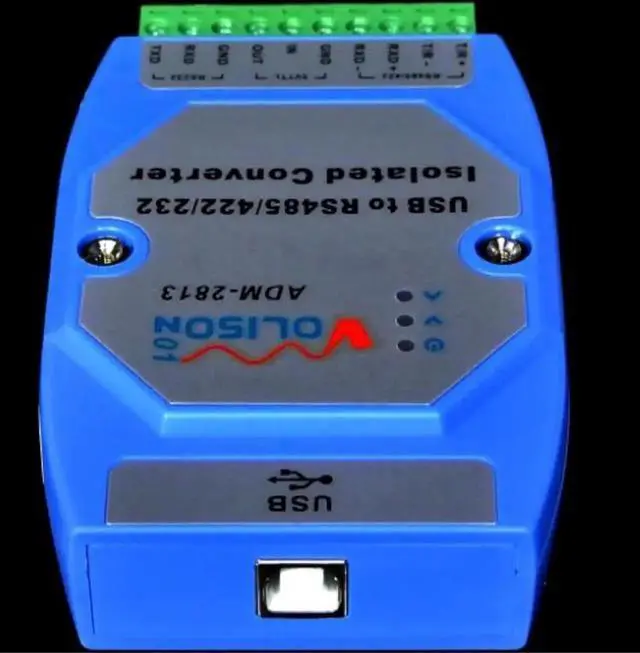 Alt view image 6 of 6 - Vszerda ADM-2813 Industrial grade USB to RS485/422/232/TTL USB to 485232 photoelectric isolation FT232 rail