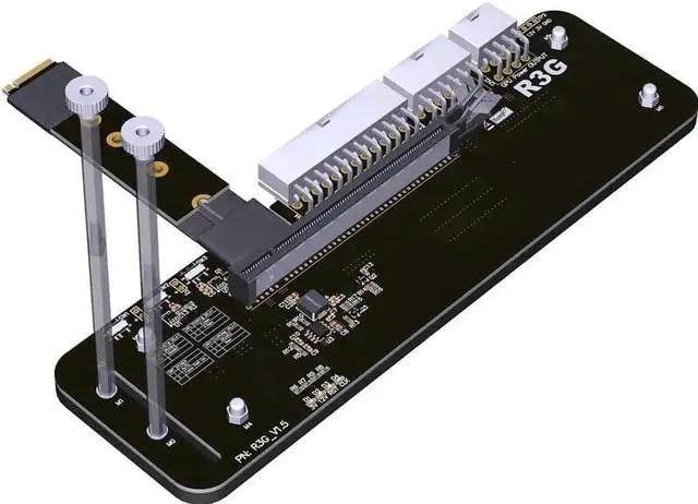 Main image of Vszerda M.2 M Key NVMe External Graphics Card Stand Bracket 64Gbs Full Speed with PCIe 4.0 x4 Riser Cable R43SG Upgraded for Graphics Card 1660 Above (50CM K43SG)