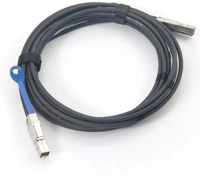 Alt view image 2 of 5 - Vszerda 12G Mini SAS HD SFF-8644 to SFF-8644 Cable for NVMe Enclosure/Storage Array, SAN & JBOD Compatibility, 100-Ohm, 3-m(10ft)