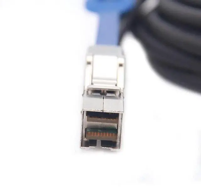 Alt view image 3 of 5 - Vszerda 12G Mini SAS HD SFF-8644 to SFF-8644 Cable for NVMe Enclosure/Storage Array, SAN & JBOD Compatibility, 100-Ohm, 3-m(10ft)