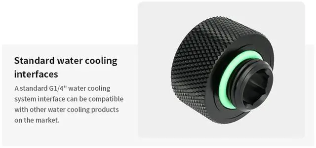 Alt view image 3 of 7 - Vszerda 90 Degree Rotary Adapter Thread G1/4'' Male to Female Extender Elbow Fitting Angled Adaptor for Water Cooling System 4 Pack (Black)