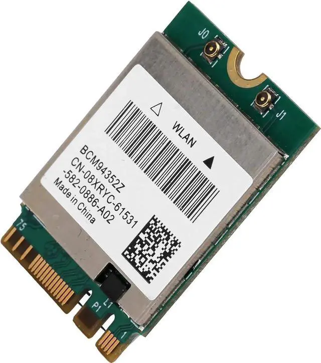 Alt view image 7 of 7 - Vszerda Wireless Network Card BCM94352Z Wireless Dual Band WiFi Card NGFF M.2 Bluetooth4.0 802.11ac WLAN Adapter with Antenna (2 External Antenna Cables)