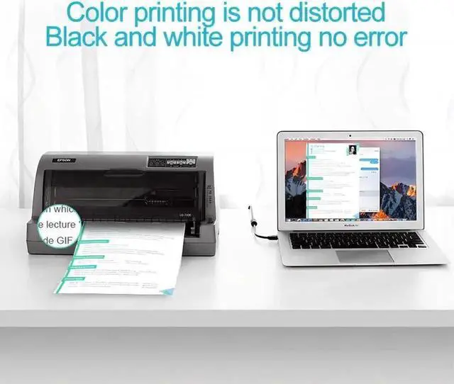 Alt view image 6 of 6 - Vszerda USB 2.0 Printer Cable,High Speed USB 2.0 A Male to B Male USB Printer/Photocopier/Scanner Cord for HP,Samsung,1.64 ft.