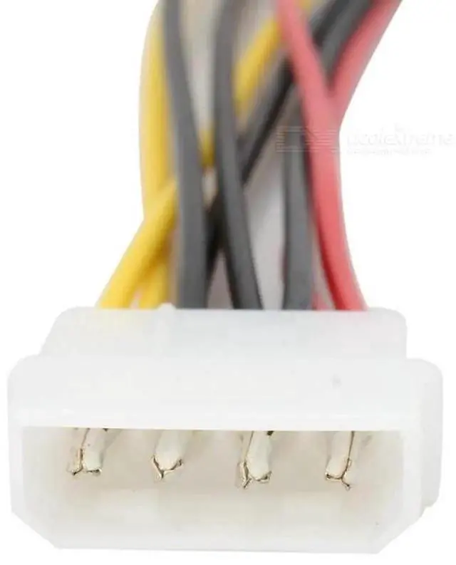 Alt view image 3 of 7 - Vszerda IDE 4Pin 1 to 2 SATA 15Pin Hard Disk SDD Power Supply Extension Cable 15cm