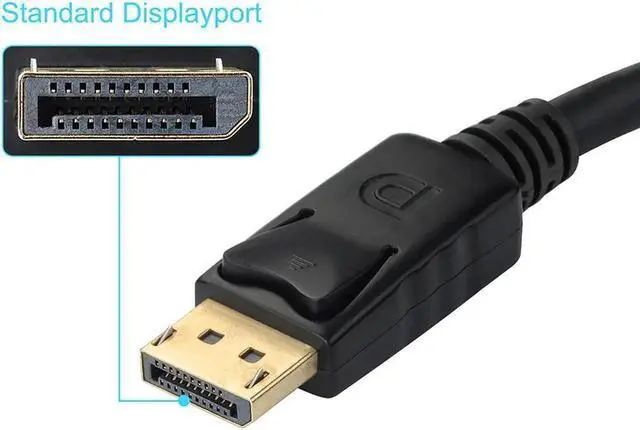 Alt view image 5 of 7 - Vszerda Black 1080P 20 Pin DP DisplayPort Male To 15 Pin VGA Female Adapter Cable Converter for Macbook, ThinkPad, PC, Laptop, Digital Monitor, Projector, Computers