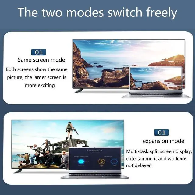 Alt view image 4 of 7 - Vszerda HDMI to VGA Adapter, HDMIVGA Male to Female Converter with for Laptop Desktop PC PS3 PS4 Xbox 360 Wii U HDTV Monitor Projector Support 4K 1080P