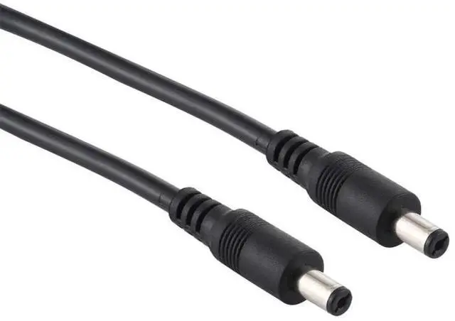 Alt view image 2 of 6 - 8A DC Power Plug 5.5 x 2.1mm Male to Male Adapter Connector Cable, Length:50cm 50cm (Black)