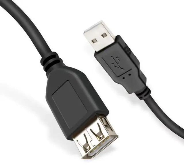 Main image of Vszerda USB Extension Cable,USB 3.0 Extension Cable/USB 3 A-Male to A-Female Cable 0.3m/1FT black