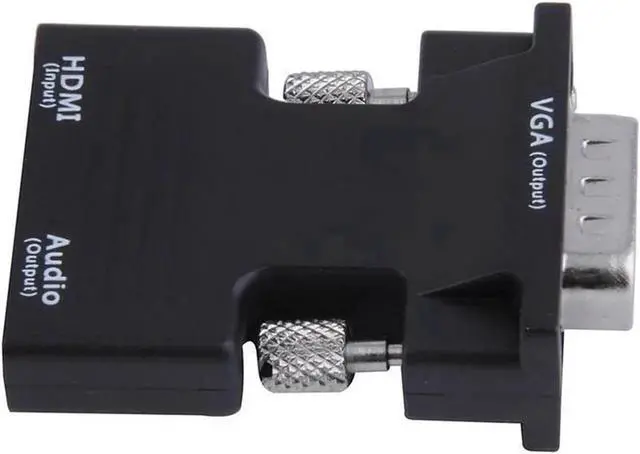 Alt view image 2 of 4 - Active 1080P HDMI-compatible Female to VGA Male Converter Adapter Dongle with 3.5mm Stereo Audio portable HDMI-compatible Connector for Laptop PC PS3 Xbox STB Blu-ray DVD TV Stick