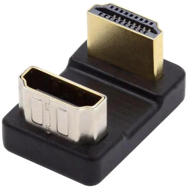 Main image of Vszerda HDMI Male to HDMI Female 4K@60Hz 180 Degree UP Angled Extension Adapter Converter Connector